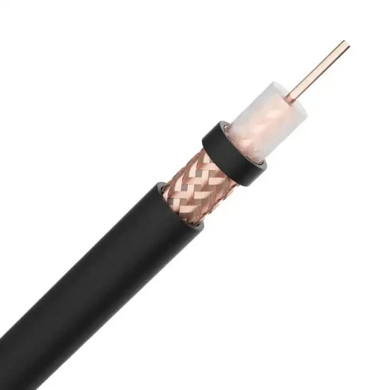 75 ohms CCTV CATV Matv cabo coaxial de banda larga RG6 com cabo de comunicação de fio pendente